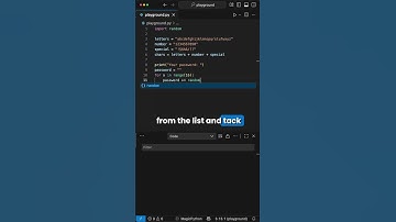Python Project for Beginners - Password Generator  #python #coding  #programming #shorts