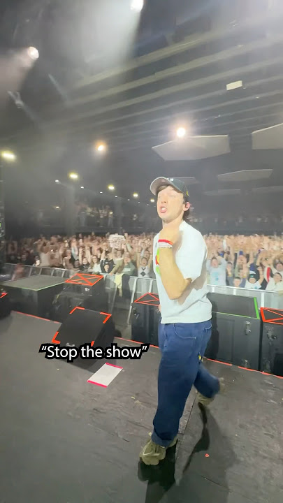 Had to stop the show