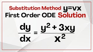 First Order Homogeneous Ordinary Differential Equations 3 | How to Solve First Order Homogeneous ODE