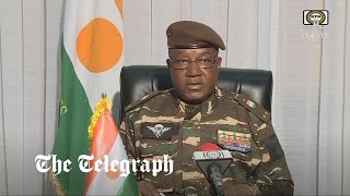 Leader of Niger military coup makes first public address