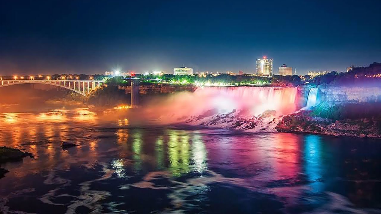 Niagara Falls Light Show YouTube
