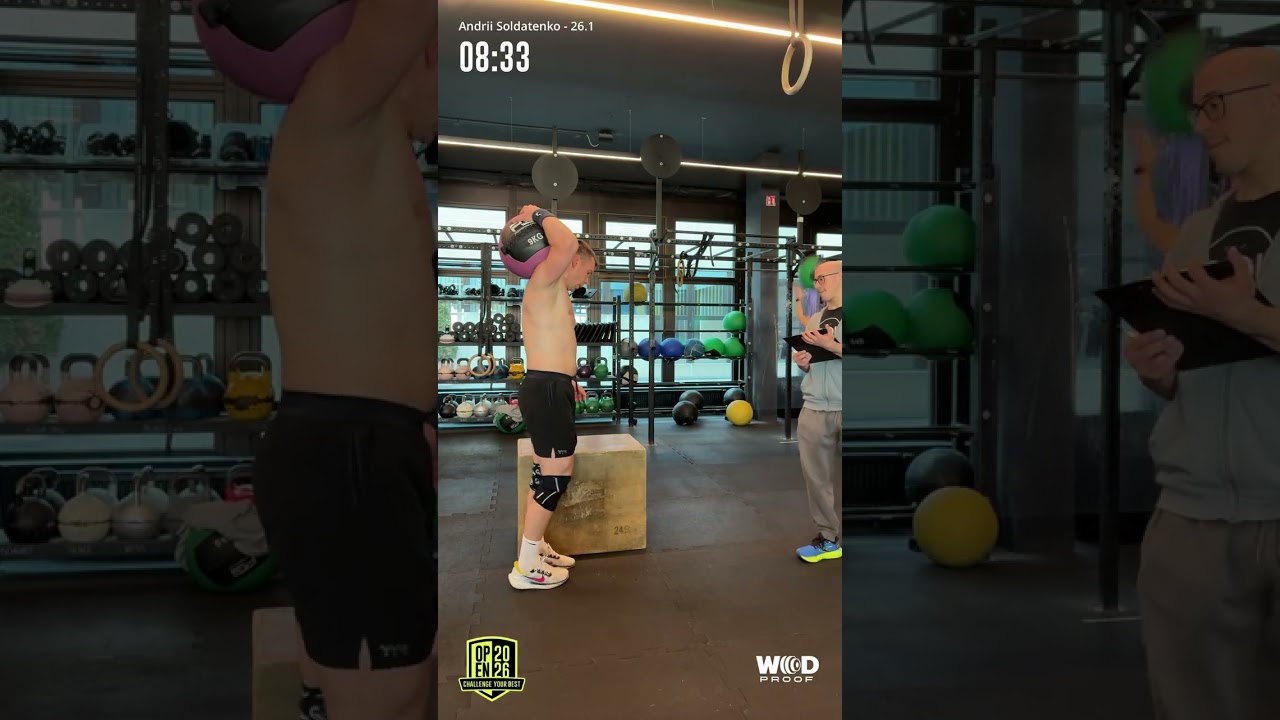 Andrii Soldatenko CrossFit Open 26.1 (RX) Masters 35-39