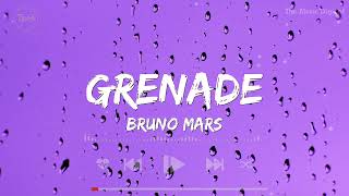 Grenade - Bruno Mars (Lyrics) | Shawn Mendes, Ellie Goulding, Billie Eilish,