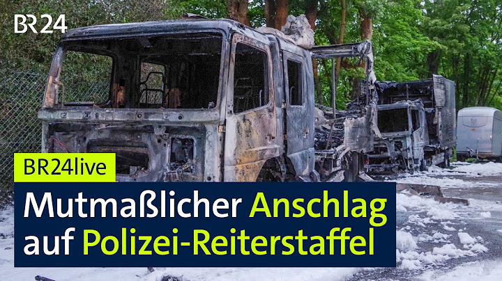 Mutmaßlicher Anschlag auf Polizei-Reiterstaffel in München | BR24live