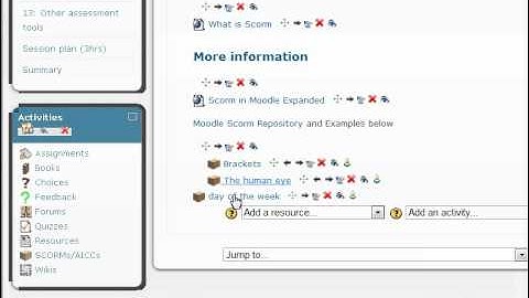 Upload a scorm object into Moodle