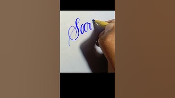 How to write Sara name with cut marker#605cutmarkerhandwriting #calligraphytutorial #cursivewriting