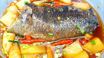 cách làm CÁ RÔ KHO CỦ CẢI TRẮNG thơm ngon tốn cơm lắm luôn