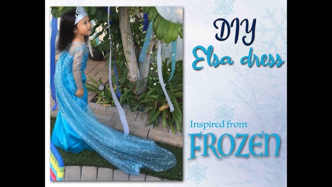 Ma version de la robe d'Elsa de la Reine des neiges de Disney: tuto +  concours 
