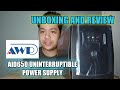 AWP AID650 UNINTERRUPTIBLE POWER SUPPLY FROM LAZADA - UNBOXING AND REVIEW