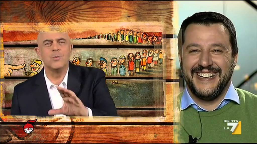 diMartedì - Crozza: Salvini sabato era dalla De Filippi. A Strasburgo è in esterna per Maria?