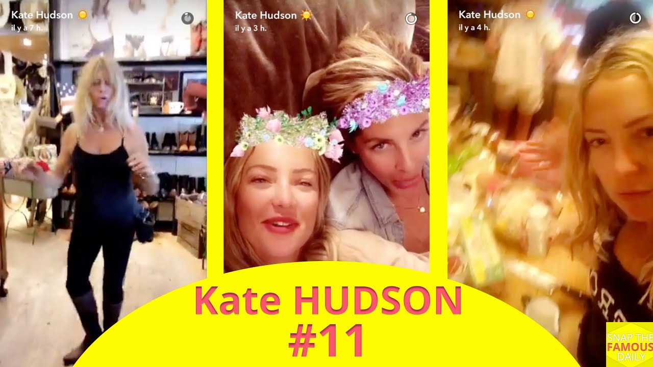 Kate Hudson Dancing With Her Children Snapchat September 4