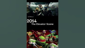 TMNT Elevator Scene 2014 VS 2012