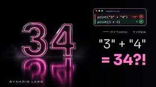 Lesson 41 — Types + input() returns str | Synaris Labs