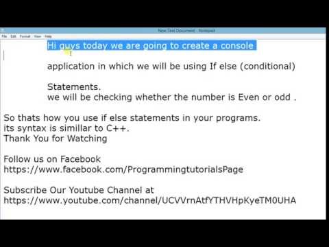 How to Use If Else Statements in C# Console Application