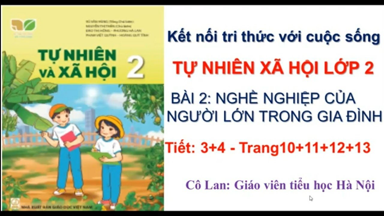Tự nhiên xã hội lớp 2.Bài 2:Nghề nghiệp của người lớn trong gia đình/Kết nối tri thức với cuộc sống.