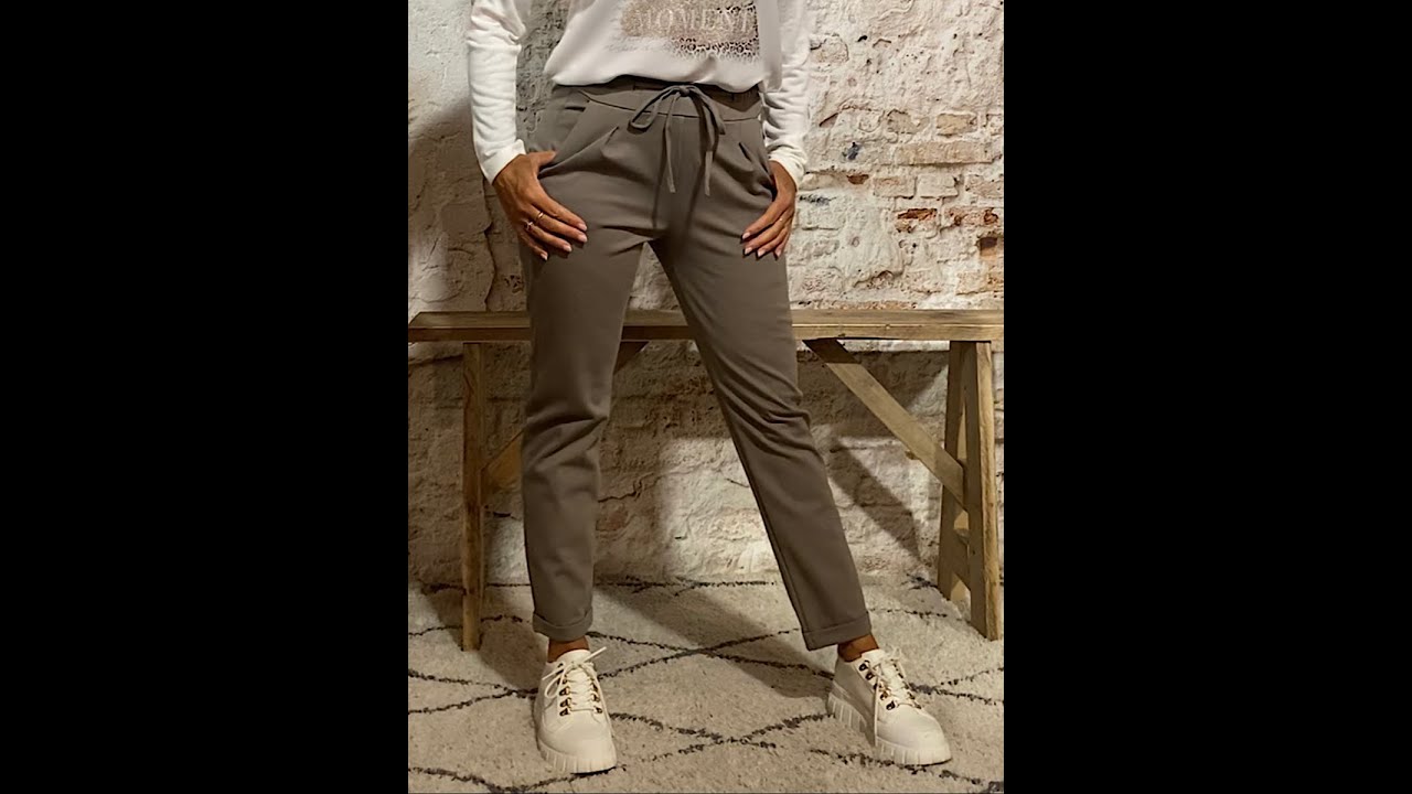Pantalon satinée [TAUPE] - MUSE COLLECTION