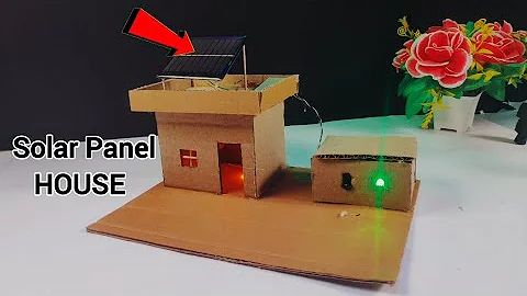 How to Make a Solar Panel House | Science Project for School | Easy Cardboard Project #diy #video