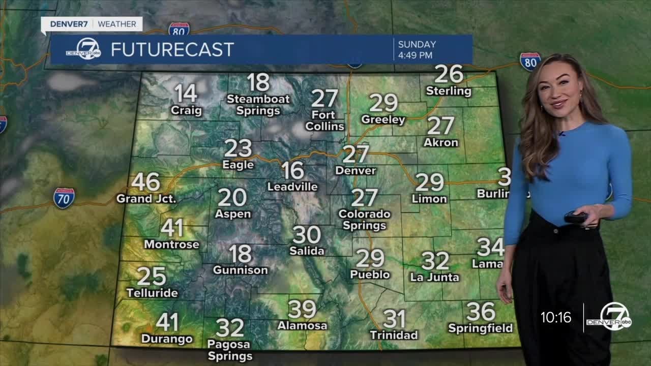 Gradually clearing skies and cold temps Sunday - YouTube