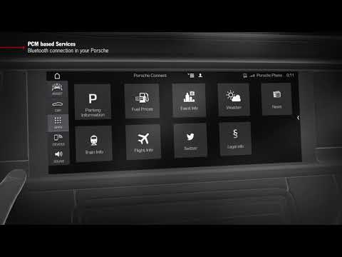 How to Video Panamera G2  'PCM based Services - Bluetooth Connection in your Porsche'