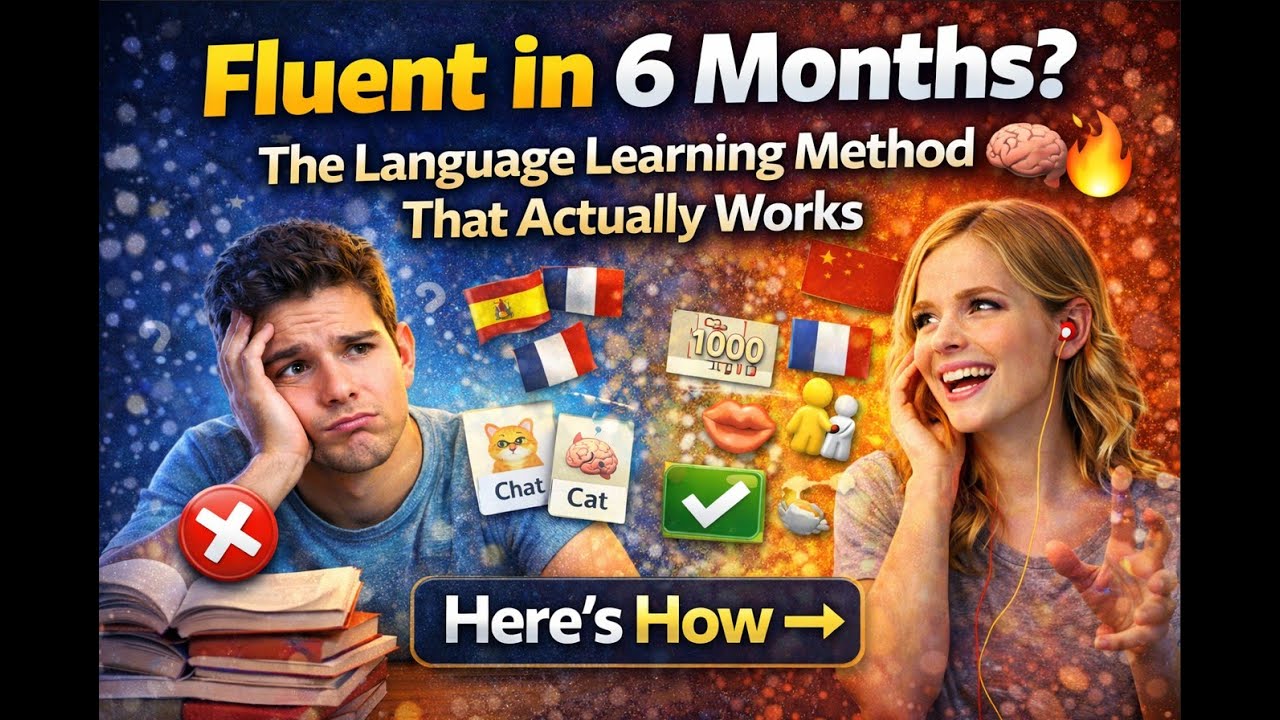 Fluent in 6 Months? The Language Learning Method That Actually Works. 🧠 ...