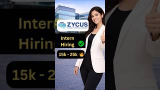 Zycus Internship 2026 🔥| ₹25K Stipend | #internship #itjobs #engineering #softwareengineer #2026 #it