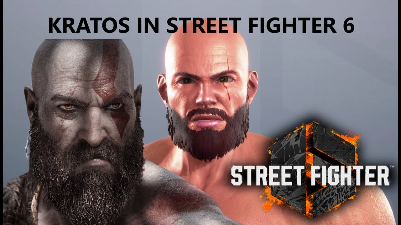 My take on Kratos & Fear Kratos from God of War 3 (recipe here + code  details in comment section) : r/SF6Avatars