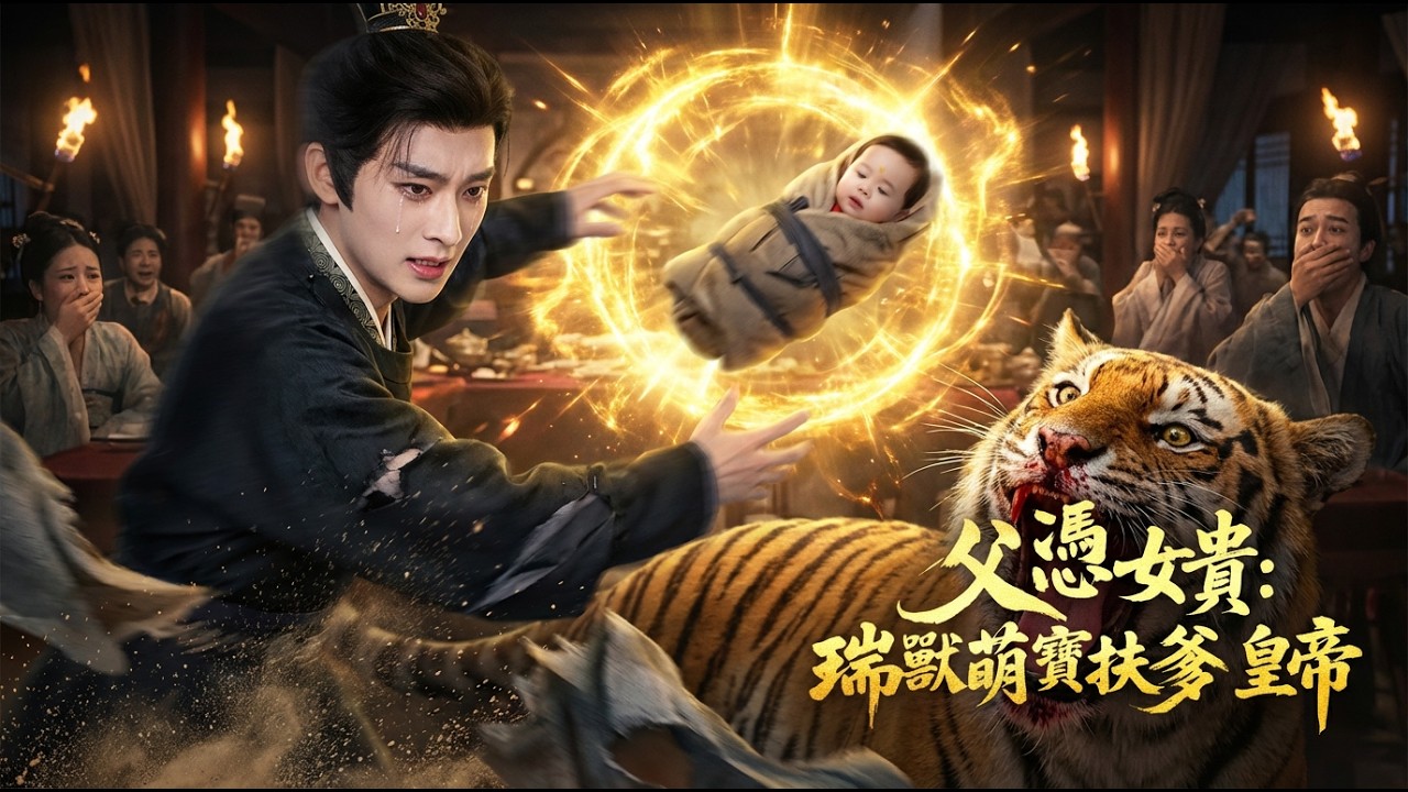 親爹為救母將剛出生的我扔向猛虎！全場驚呼必死無疑，誰知我是貔貅轉世，白虎瞬間下跪認主！