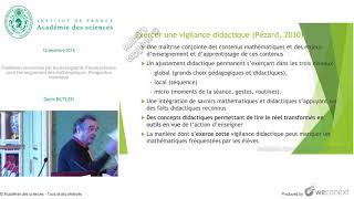 [Lecture] D. BUTLEN - Challenges encountered by primary school teachers in teaching
