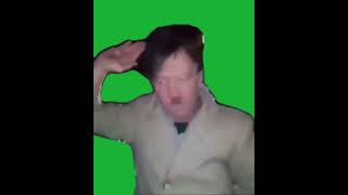 Adolf Hitler dancing  fond vert