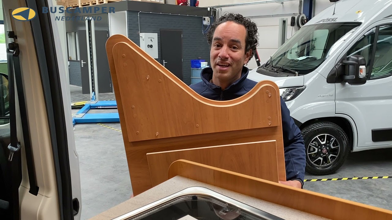 Pössl derde bed inbouwen - Buscamper Nederland