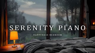 Serenity And Happiness In The Bedroom - Relaxing Piano Music And Gentle Rain 🌟