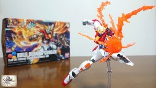 （素晴らしい可動！派手なエフェクトパーツが複数付属！）HGBF 1/144 ビルドバーニングガンダム　レビュー