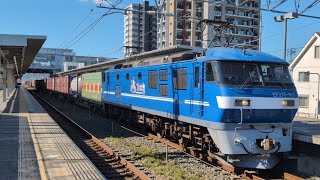 1071ﾚ EF210-901号機牽引貨物列車(下り)相見駅通過
