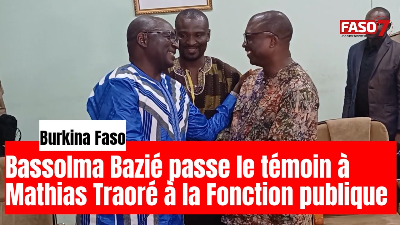 Ministère de la Fonction publique : Bassolma Bazié passe le témoin à Mathias Traoré