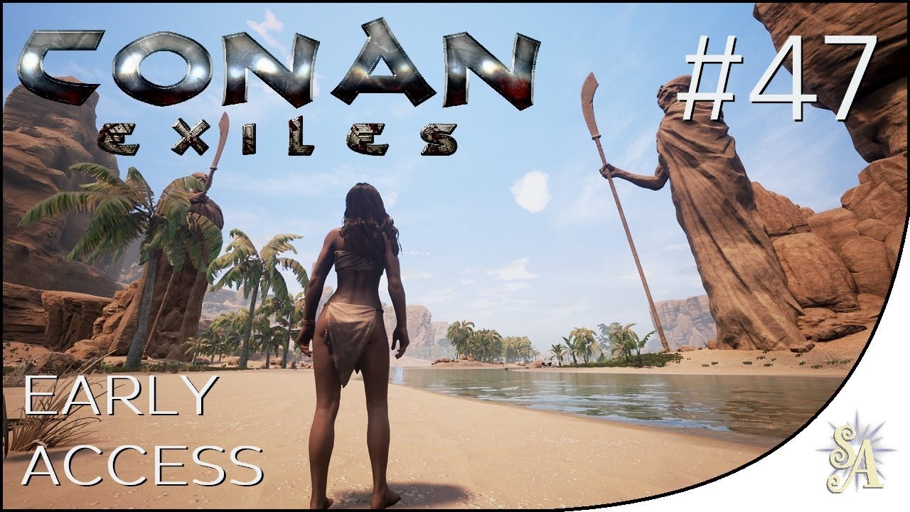 Conan Exiles: #47 - Defensive Wall-Walkways - YouTube