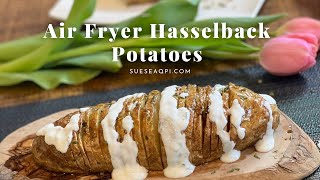 How to Make Hasselback Potatoes in an Air Fryer | Easy Slicing Techniques | 4 Pts on Weight Watchers screenshot 5