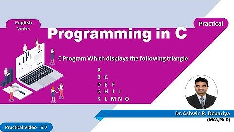 Programming in C | In English | 5.7 Floyd