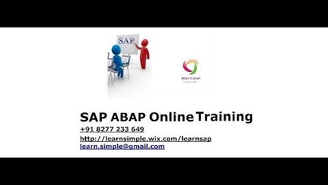 SAP ABAP Online Training Part 5 Data Dictionary Part 1
