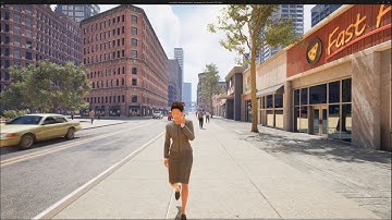 Unreal Engine 5.3 - WorldBLD|CityBLD Modern City Kit & Traffic AI System (Part 1) - 4K