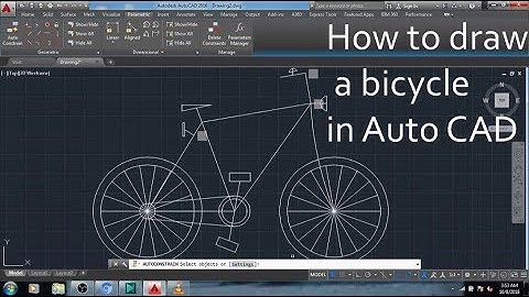 How to create Bicycle 2D easily in Autocad