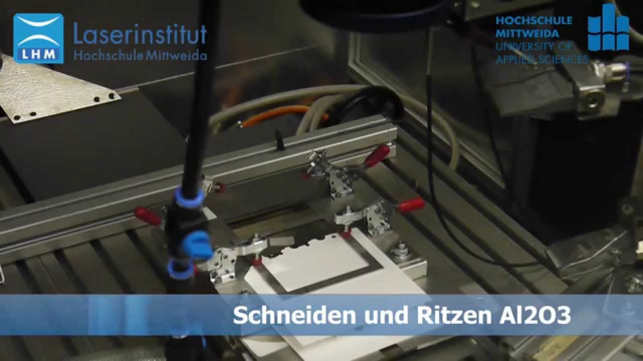 Remote Laserschneiden und Laserritzen von Aluminiumoxidkeramik