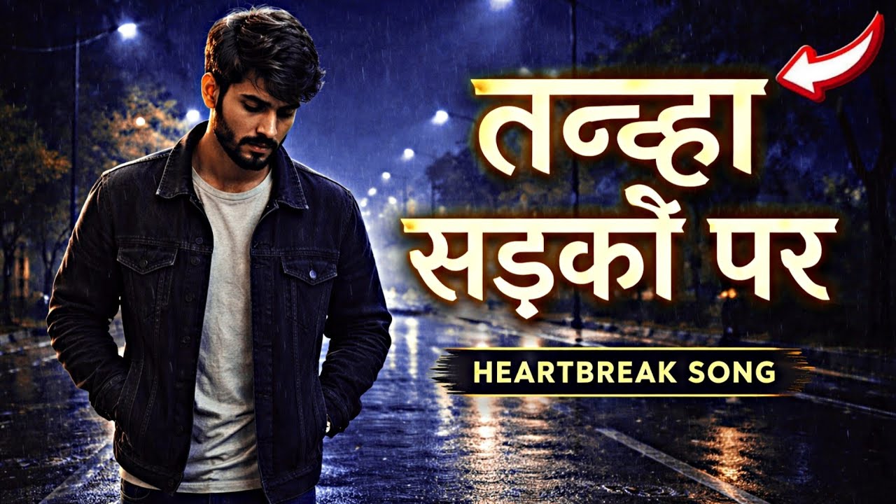 Tanha sadkon per Sad hindi Song Broken heart Song video viral videos 