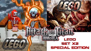 Unboxing Set x2 de Figuras no oficial LEGO Attack on Titan - Shingeki No Kyojin #lego