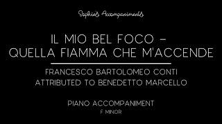 Il Mio Bel Foco - Quella fiamma che m'accende - Piano Accompaniment in F Minor