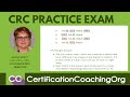 CRC Practice Exam Questions | CRC Practice Exam Layout