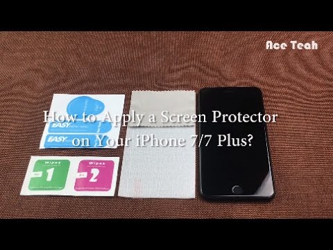 Ace Teah - How to install tempered glass screen protector for Apple iPhone 7 & 7 Plus