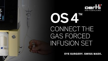How to simply connect the gas forced infusion set | OS 4 | #008