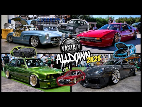 AllDown 2025 | Bagged Builds, Widebody Monsters & Stanced Cars in a Belgian Factory Takeover!
