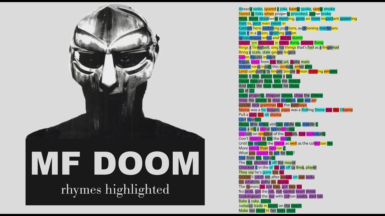 new mf doom lyrics