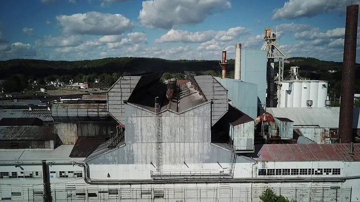 Drone views of the Anchor Hocking plant